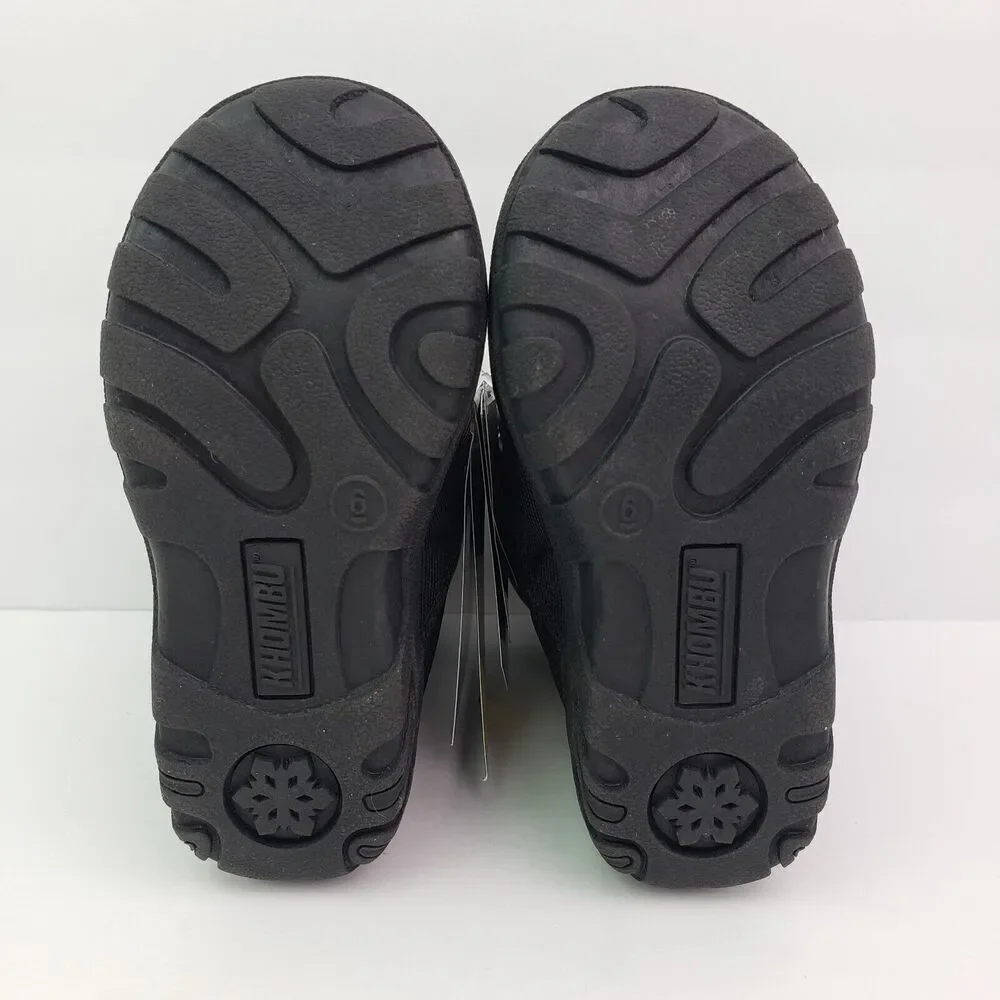 Khombu Neek 2 Baby Toddler Size 5 Black PullOn Waterproof Warm Winter Snow Boots